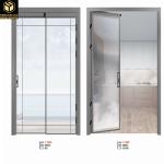 Commercial Apt Aluminum Sliding Glass Door Swing Half Interior Aluminum Glass