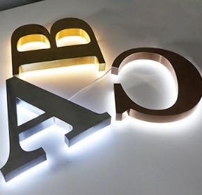 Outdoor Customized Luminous 3D Acrylic Signage for Mini Letter Logo Shop
