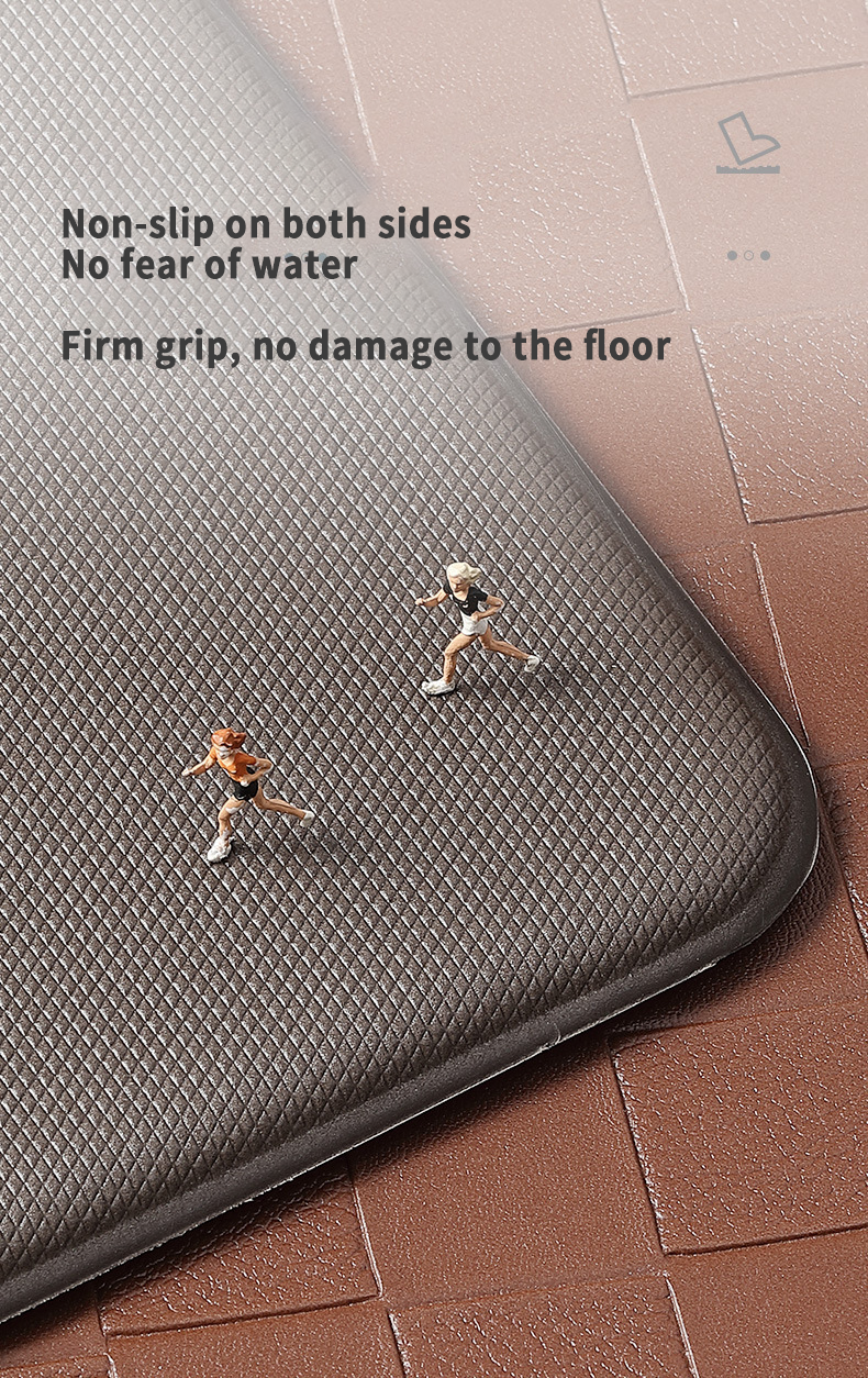 KITCHEN MAT Waterproof and Non-Slip PVC Carpets for Fatigue Prevention in Kitchens