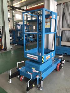 Wholesale Single Mast Lift With 630 * 650mm Platform , Aluminium Alloy Hydraulic Cargo Lift from china suppliers