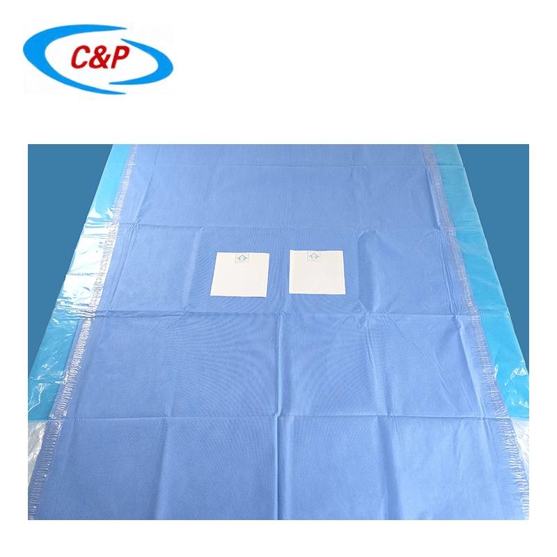 Single Use Femoral Radial Angiography Drape With Dual Windows