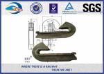 Black Oiled 90LB Rail Anchors DIN Steel For Railroad Fastenings