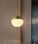 Luxury Nordic Marble Pendant Light Home Decoration Villa Living Room Spherical