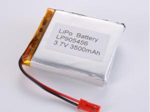 Wholesale LP905456 3.7V 3500MAH Li-ion Battery High Capacity LiPo Pack with Safety Features Short Circuit Protection from china suppliers