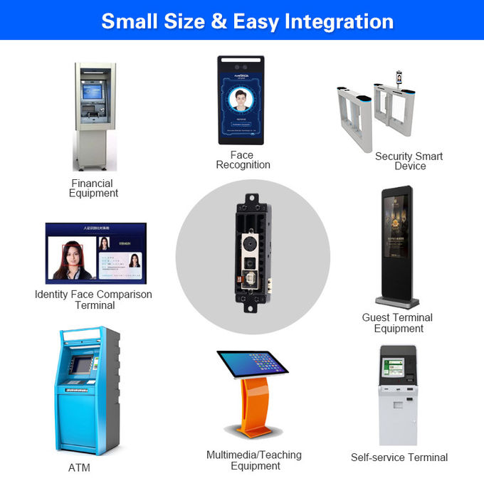 Optical / Infrared Sensor Face Recognition Access Control System Measurement Accuracy 1%