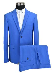 Wholesale Adults Slim Fit Tailored Suits Men'S Blue Business Pure Color OEM Service from china suppliers