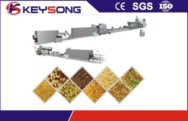 Breakfast Cereal Multi Food Processor Machine , Corn Flakes Food Extruder