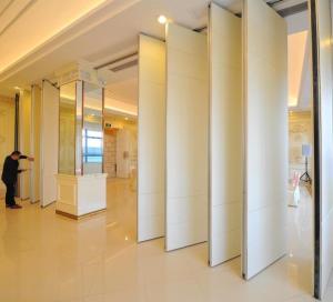 Wholesale Auditorium Interior Decorated Wooden Movable Partition Walls / Sliding Room Dividers from china suppliers