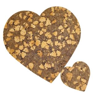 Wholesale Heart-Shaped Cork Coasters Placemat with Cork Fabric High resilience from china suppliers
