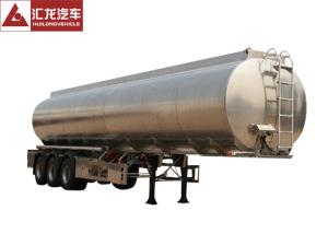 Wholesale Less Tare Weight Aluminum Fuel Oil Tank Trailer , Fuel Tanker Semi Trailer from china suppliers