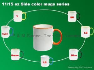 Wholesale 11and 15 OZ Side Color series MUG from china suppliers