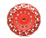 Metal Bond Concrete Grinding Diamond Cup Wheel With S-seg Design For Aggressive