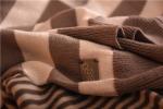 55% Silk Striped V Neck Sweaters