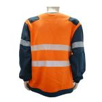 100% Cotton 350gsm FR Fleece Hi Vis Workwear CAT2 Orange Hi Vis T Shirt