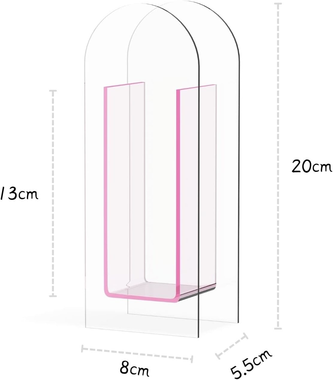 U Shape Plexiglass Acrylic Floral Stands , Acrylic Centrepiece Stand Custom Thickness