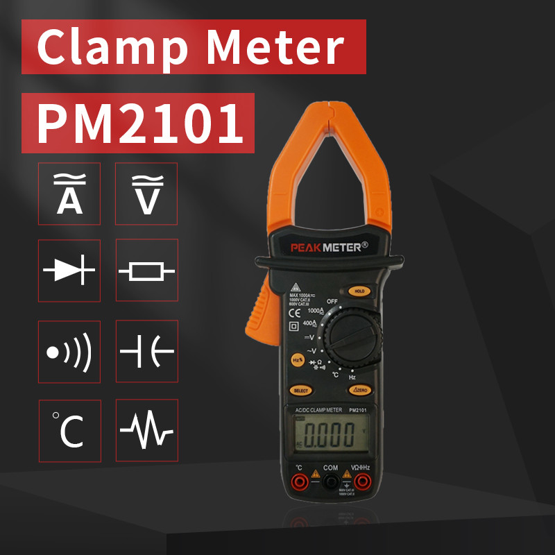 Digital Craftsman Clamp Meter , Manual Range AC / DC Voltage Power Clamp Meter