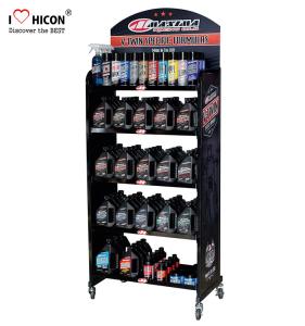 Wholesale Drive Sales Metal Display Racks Custom Lubricant Motor Engine Oil Display Rack from china suppliers