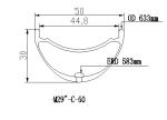 Widest 29ER Hookless Carbon Rims 50MM width 30mm depth MTB clincher for Mountain