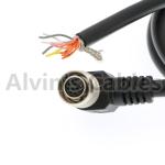 12 Pin Hirose Right Angle Female to Open end Shield Coaxial Cable for Sony