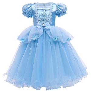 Wholesale Girls Princess Dress Girls Lace Evening Dress Summer Children'S Clothing from china suppliers