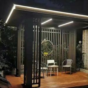Wholesale Waterproof Outdoor Bioclimatic Awning Rainproof Luxury Modern Electric Pergola Aluminum Shutters Gazebo from china suppliers