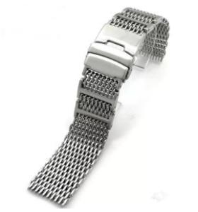 Wholesale Butterfly Buckle Stainless Steel Watch Band , 24mm Metal Watch Strap from china suppliers