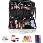 Marble PU Leather Cosmetic Brush Case For Travel