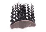 Customized Natural Wave Lace Frontal Closure Malaysian Hair 13 * 4