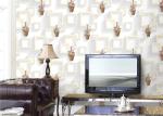 3D Moisture-Proof Non-Woven Home Wallpaper With Basket Of Flowers And Square