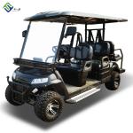6 Seater Electric NVE LSV Limousine Golf Cart With Rainproof Sunshade Curtains