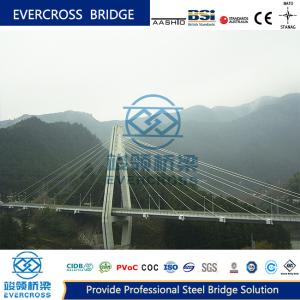 Wholesale ODM Steel Cable Stayed Bridges Steel Wire Suspension Bridge For Large Span from china suppliers