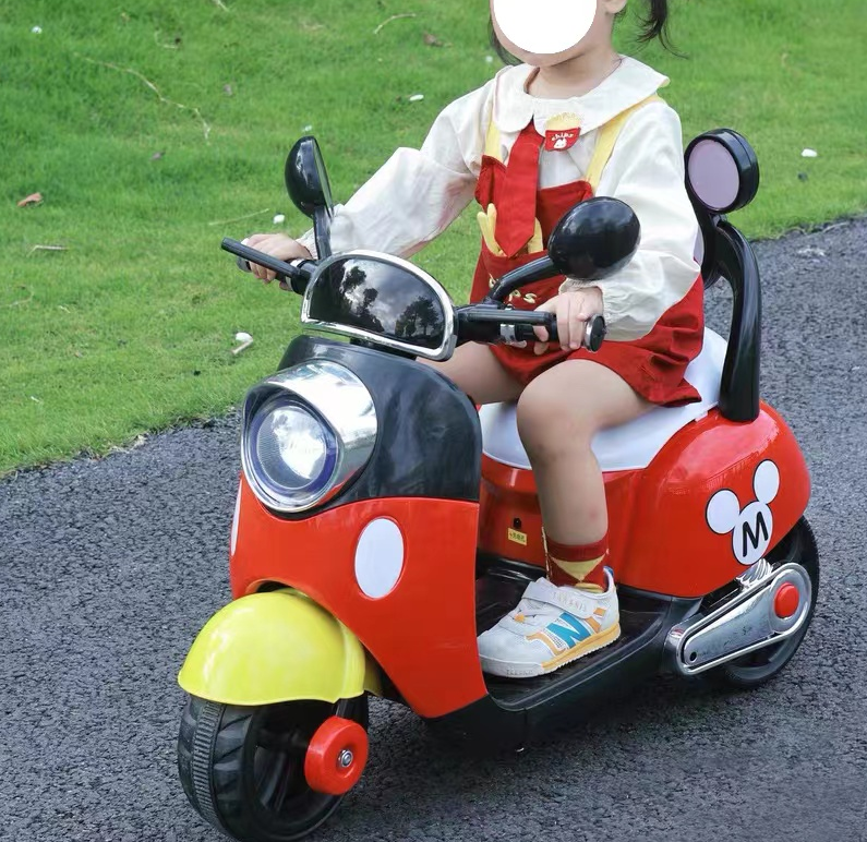 Unisex Classic 6V Electric Ride On Tricycle Motorcycle Car for 2-5 Years Kids 2024