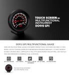8VDC 12000rpm Touch Compass Lap Time Speed Gauge