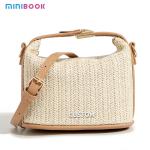 Small Knitting Rattan Women Shoulder Bags Lady Style Crossbody Clutch Bags for