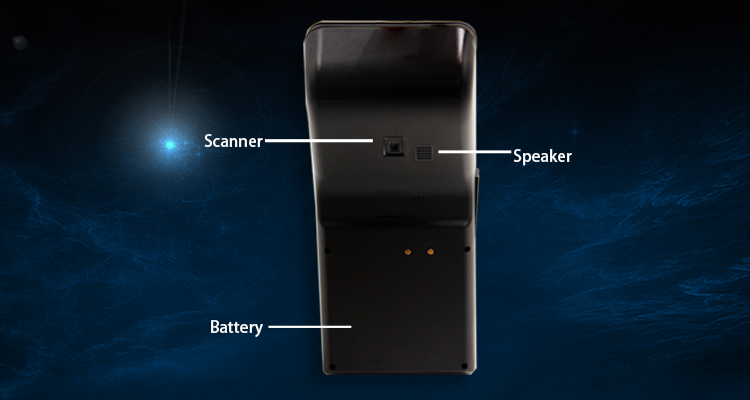 RAM 1GB All In One Handheld POS Device with 7 inch IPS HP Screen and Thermal Printer
