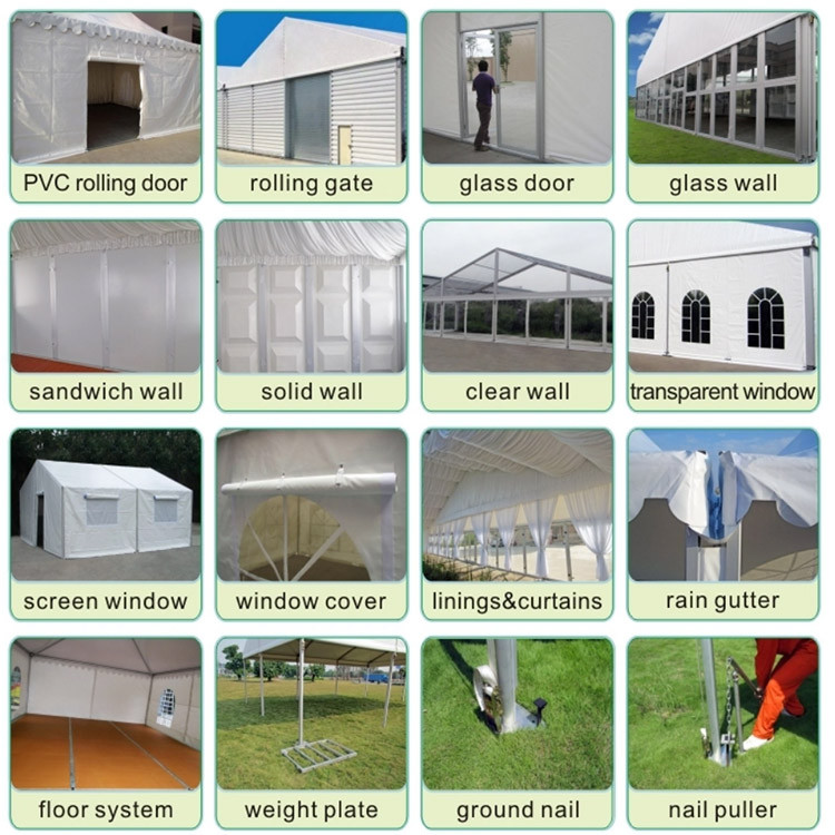 3m width Aluminum Party Tent Outdoor Wedding Transparent Marquee