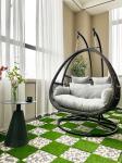 Outdoor Garden Balcony Patio Hanging Chair With Rattan Furniture Customized