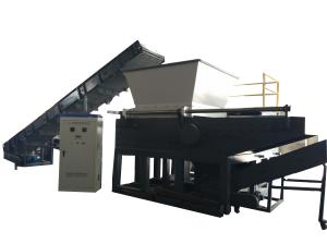 Wholesale Waste Plastic Single Shaft Shredder Film Recycling Machine Simens PLC Control from china suppliers