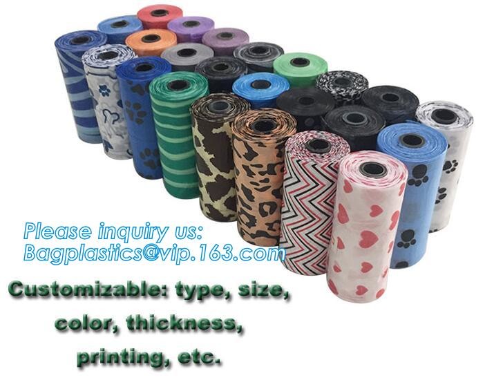Garbage bag Dog poop bags T-shirt Plastic bag Laundry bags trash bag Nappy Sacks Produce bag die cut/loop handle bags Dr