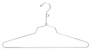 Wholesale Heavy Duty Space Saving 40.5cm Chrome Wire Hangers from china suppliers