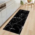 Long Square Marble Kitchen Floor Mats Stone Pattern Themed Doormat