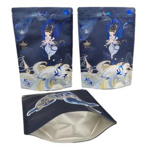 China High Quality Customized Reusable Zipper Plastic Packaging Bag for Chocolate Nut Protein Bar Soft Touch Mylar Bag on sale