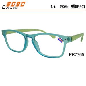 Wholesale Hot sale style colorful reading glasses with plastic frame, plastic hinge,suitable for women from china suppliers