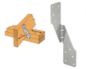 China Hot-Dipped Galvanized Wood Construction Rafter Tie Hurricane Tie Brackets for Wooden Beams on sale