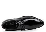 Black Oxford Lace Up Elevator Men Shoes Solid Slip - On Branded Dress Shoes For