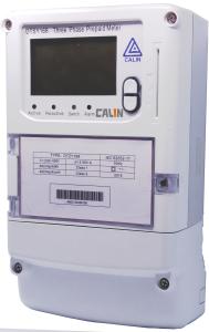 China IC Card Operated 3 Phase Electric Meter , Terminal Cover Prepaid Power Meters on sale