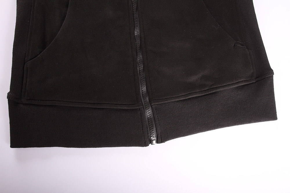 56% Cotton 44% Polyester Ladies Casual Zipper Hoodies S M L XL