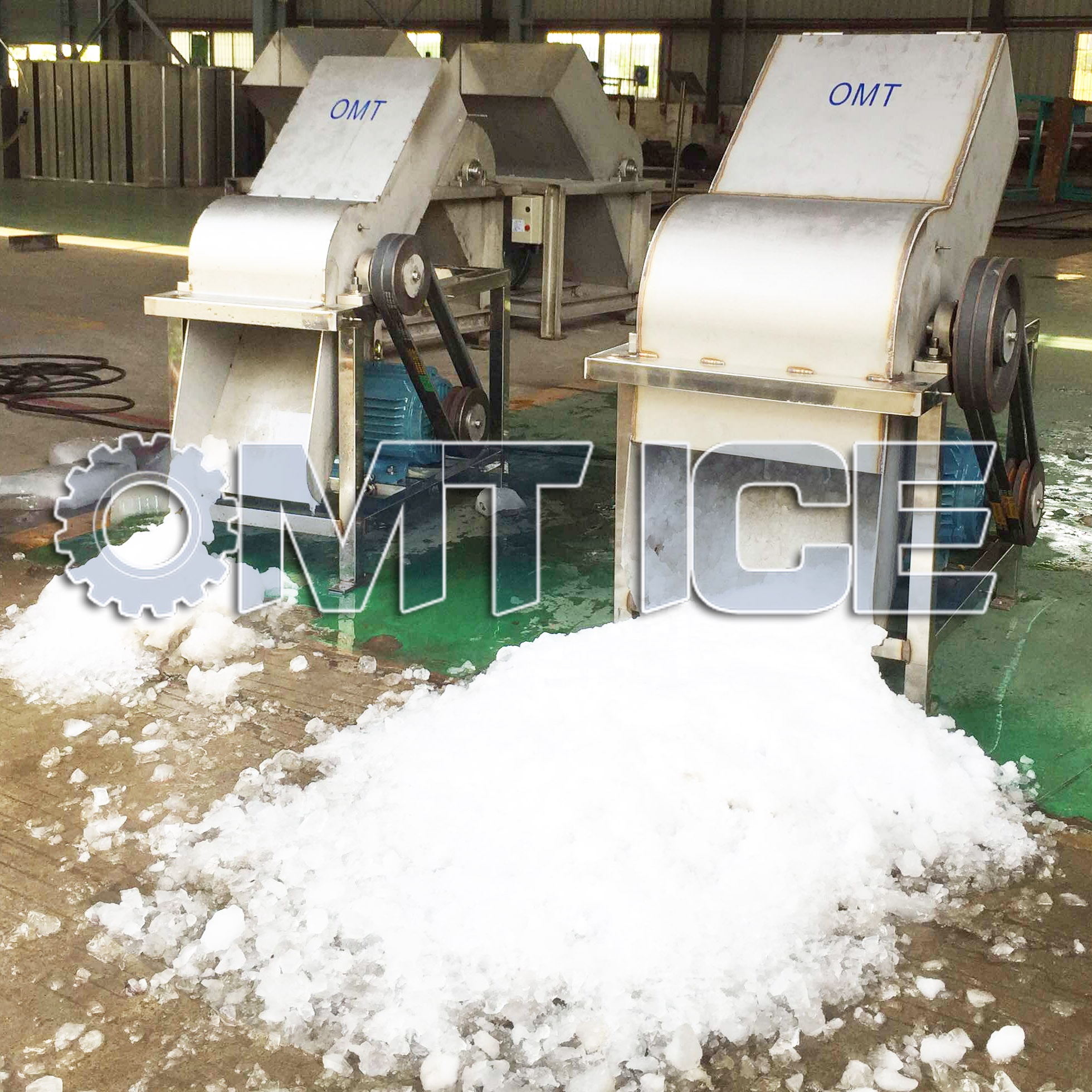 Adjustable Speed Electric Ice Crusher Machine High Capacity With Container