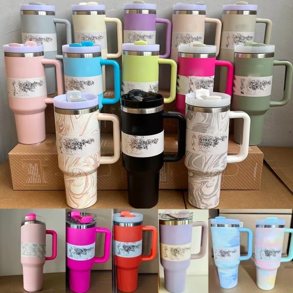 40oz Travel Mug H2.0 Tumbler Double Wall Vacuum Insulated Stainless Steel in