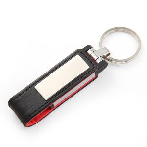 Wholesale Metal Case Real Leather USB Flash Drive 64GB 128GB 256GB FCC Approved from china suppliers